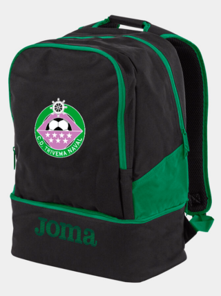 MOCHILA NEGRO-VERDE ESCUELA TRIVEMA
