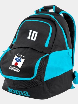 MOCHILA NEGRO-TURQUESA UD TORESANA